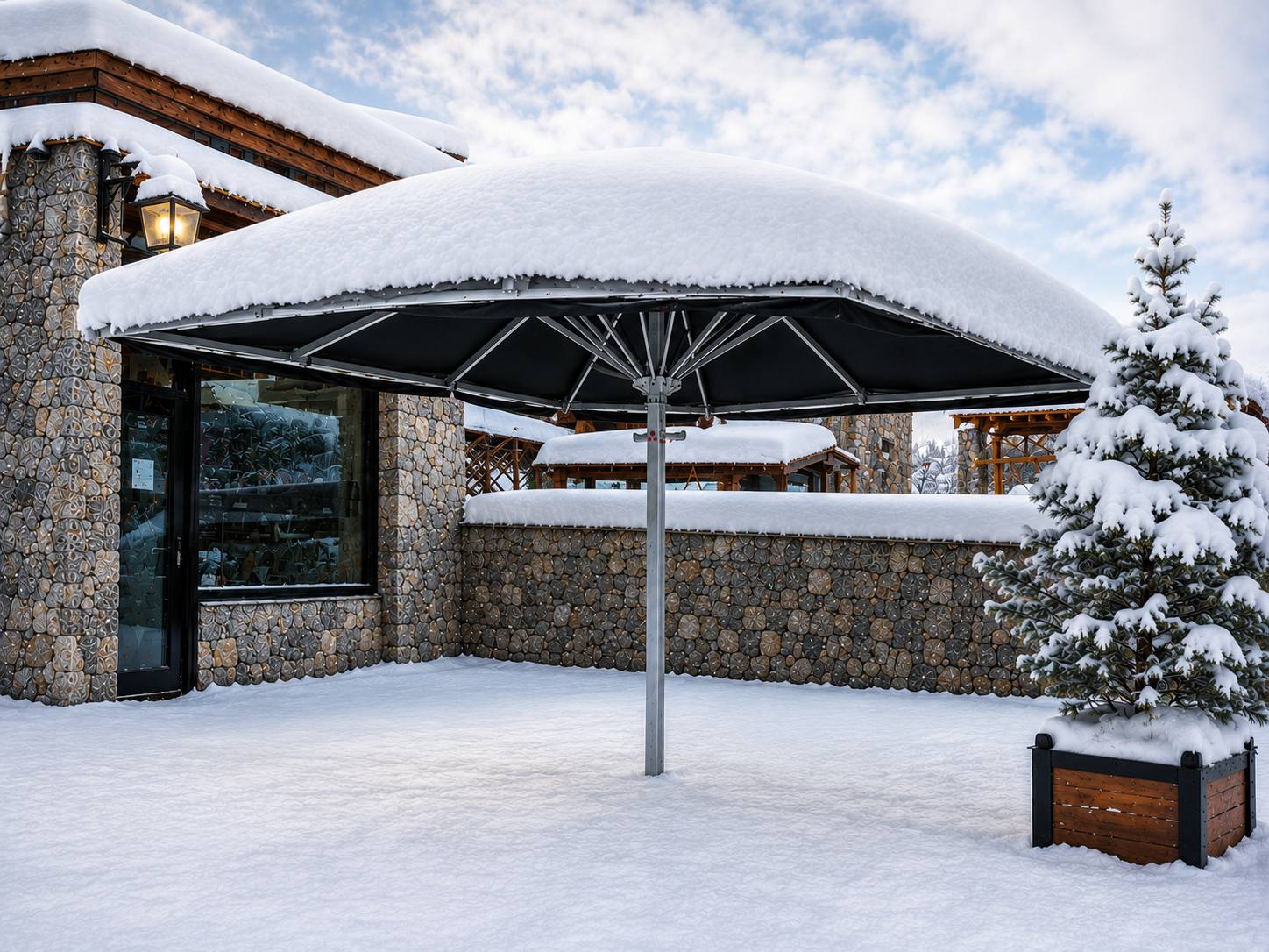 Parasol FABMAT testé en conditions de neige et d'altitude
