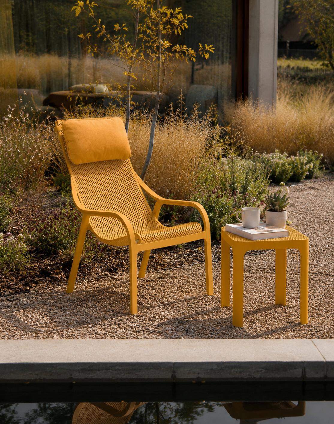 Fauteuil FABMAT coloris jaune